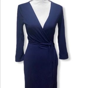DVF Navy Wrap